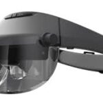 black circular band that goes around your head and shield with magnifier on the front