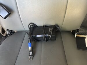 Power cord for electric wheelchair.