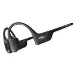headphones with thin band that wraps around the back of the head and ear pieces that hook around the top of the ears